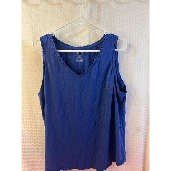 Chicos ultimate tank top size 3 (xl) blue - Picture 1 of 5